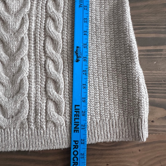 Chico’s 1P Fair Isle Turtleneck Sweater Beige - Picture 7 of 7